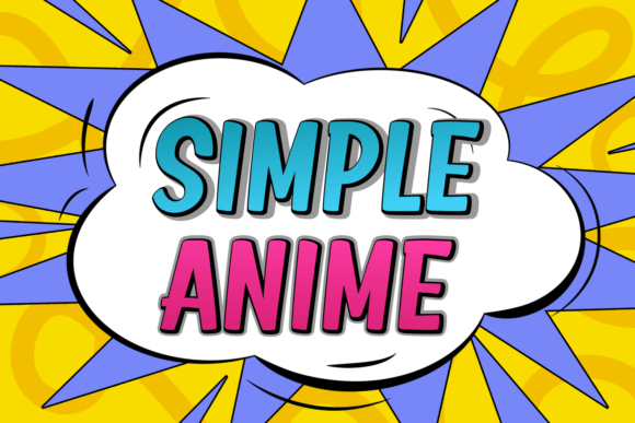 Simple Anime Bold Display Font