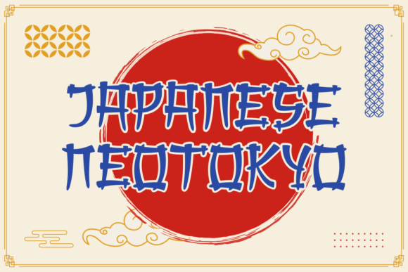 Japanese Neotokyo Brush Display Font