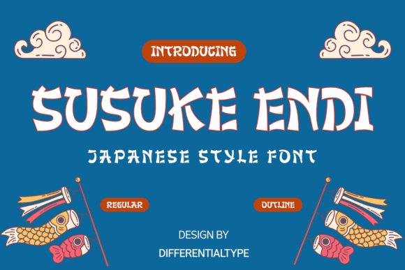Susuke Endi Japanese-Inspired Manga Display Font