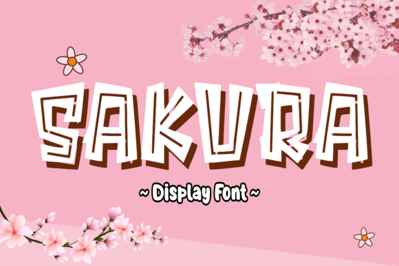 Sakura Japanese-Themed Display Font