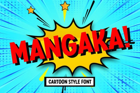 Mangaka Cartoon Comic Font