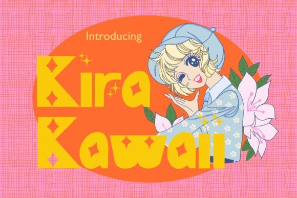 Kira Kawaii Sparkle Cute Display Font