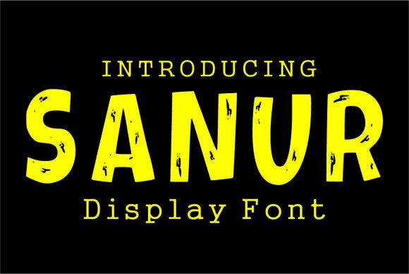 Sanur Spooky Anime Display Font