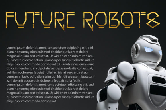Robocom Bold Geometric Display Font