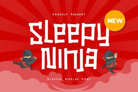 Sleepy Ninja Bold Manga Display Font
