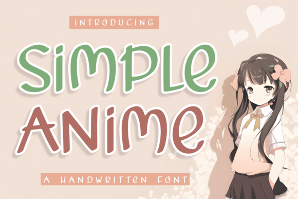 Simple Anime Handwritten Font