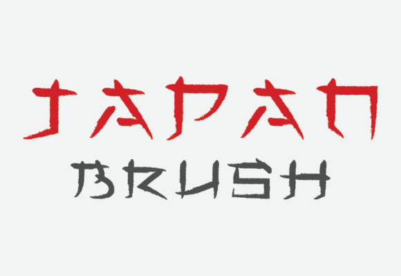 Japan Brush Calligraphy Display Font
