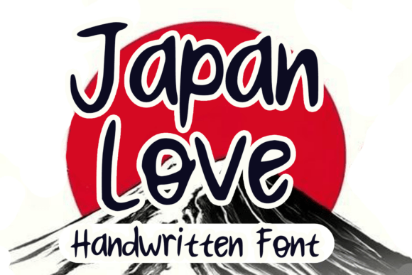 Japan Love Brush Handwritten Display Font