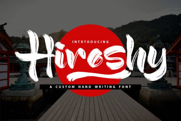 Hiroshy Japan-Inspired Brush Display Font