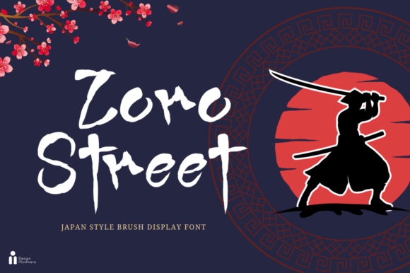 Zoro Street Japanese Calligraphy Urban Display Font