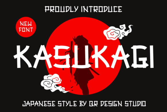 Kasukagi Japanese-Inspired Bold Display Font