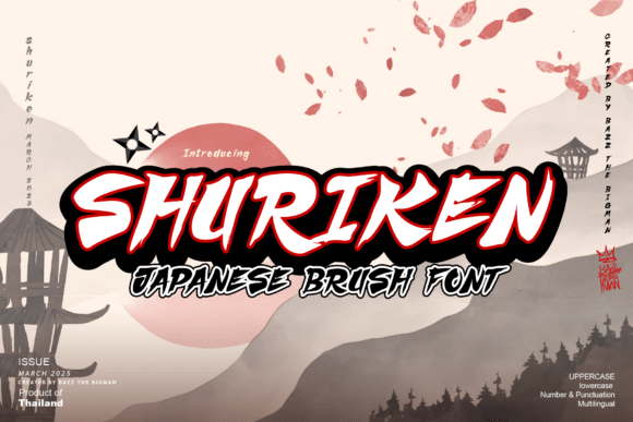 Shuriken Japanese-Inspired Display Font