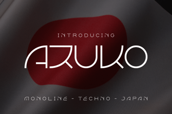Azuko Techno Elegant Japanese-Inspired Serif Font