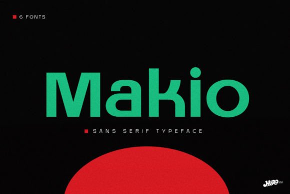 Makio Minimalist Sans Serif Typeface