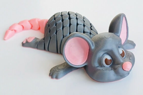 Articulated Mouse Flexi Toy STL Model