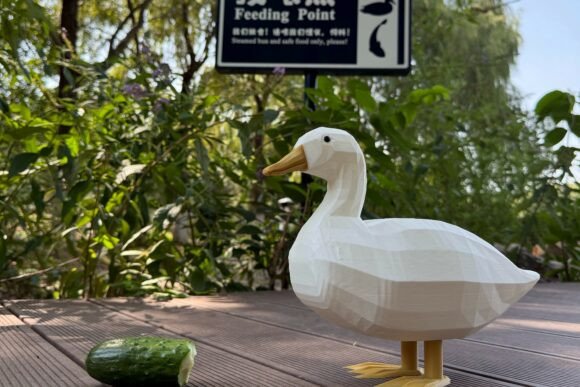 Charming Low-Poly Duck Companion
