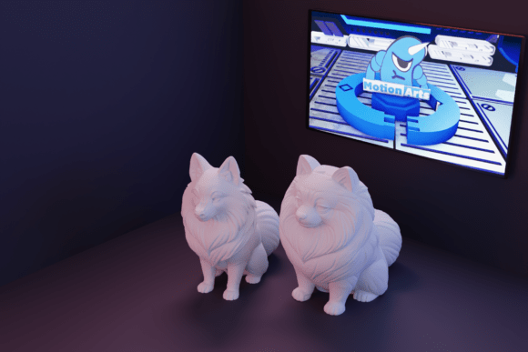 Charming Pomeranian 3D Model for Printing