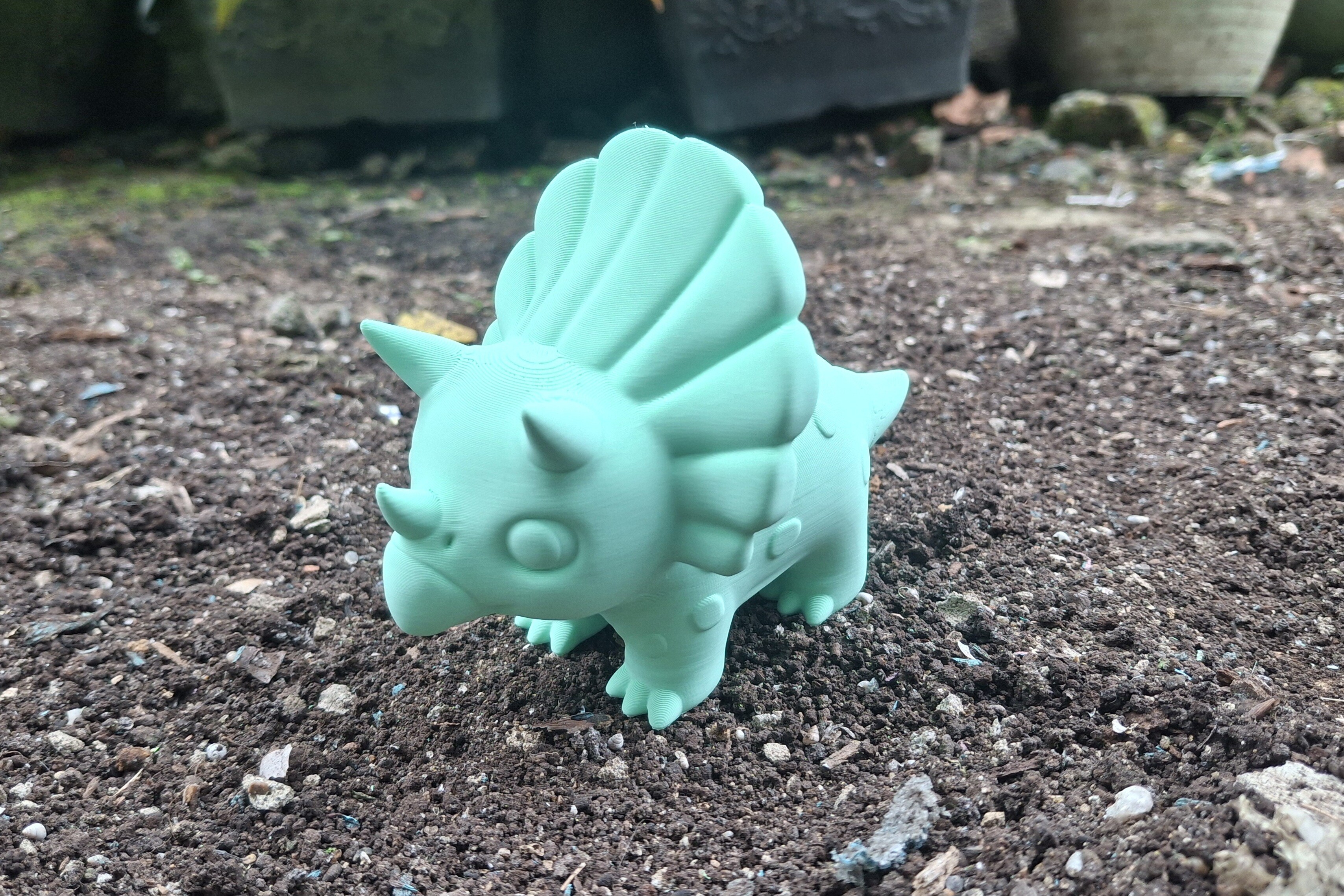 Charming Triceratops 3D Model