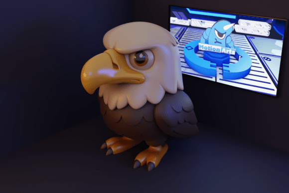 Minimalist Eagle 3D Print Model