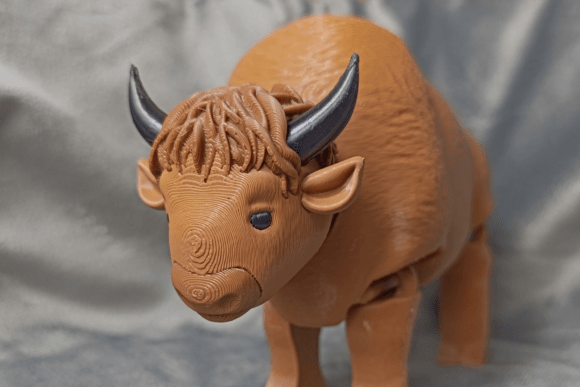 Modular 3D Polish Bison Figure