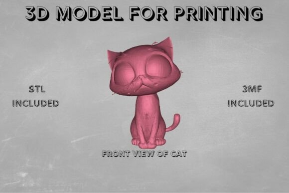 Chibi Cat 3D Printable Model