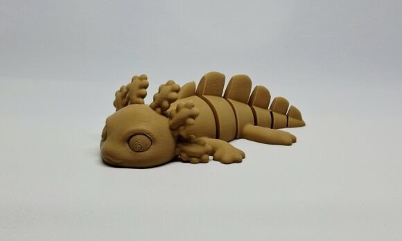 Articulated Flexi Axolotl 3D Print Model