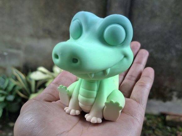 Charming Crocodile 3D Model for Printing