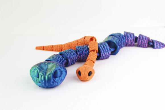 Articulated Flexi Corn Snake 3D Model