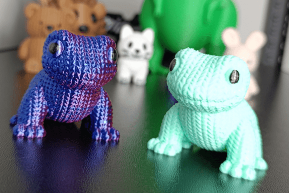 Knitted Gecko 3D Model Decorative Figure