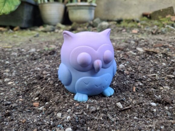 Cute 3D Owl Print Model
