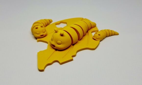 Articulated Flexi Caterpillar 3D Print Model