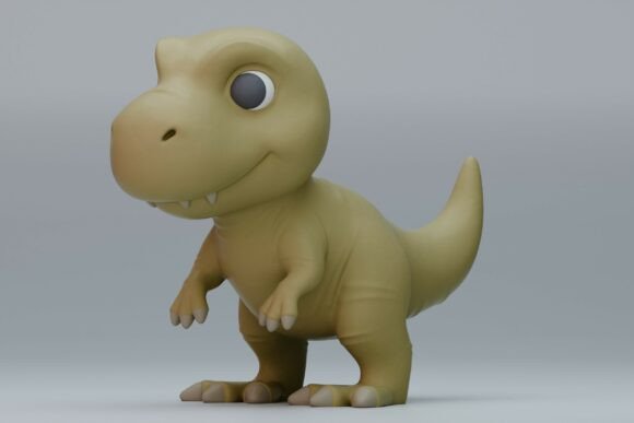 Charming T-Rex 3D Print Model