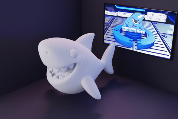 Cartoon 3D Shark Model