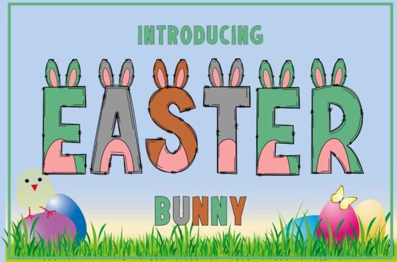 Easter Bunny Color Font