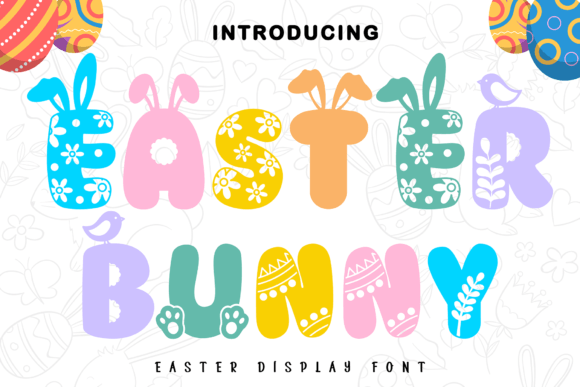 Easter Bunny Whimsical Display Font