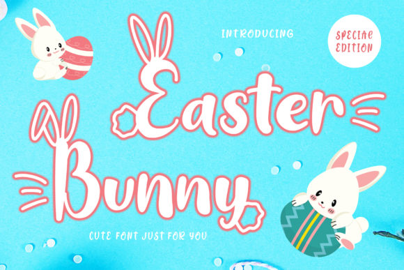 Easter Bunny Cute Display Font