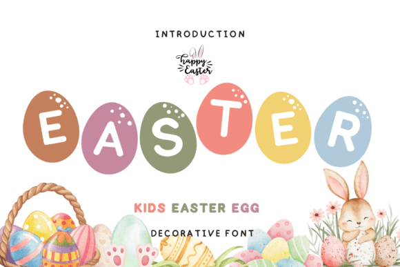 Easter Egg Whimsy Decorative Font