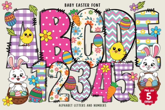 Baby Easter Color Font