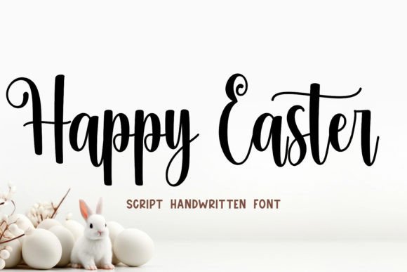 Happy Easter Whimsical Script Font