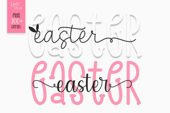 Easter Chic Font Trio