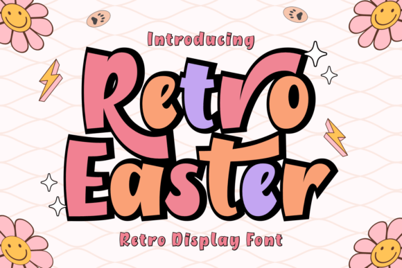 Retro Easter Groovy Display Font