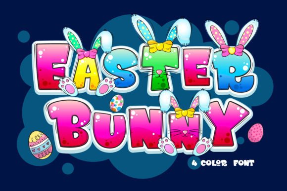Easter Bunny Color Font
