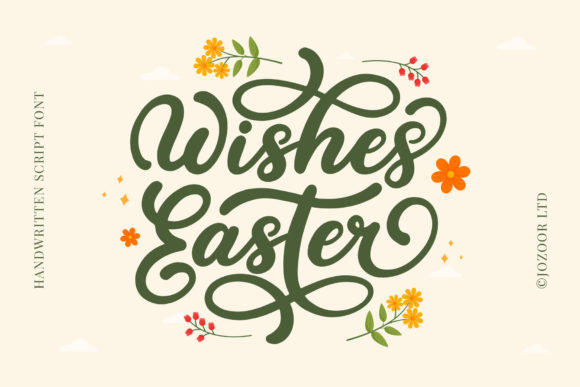 Wishes Easter Vintage Flowing Script Font