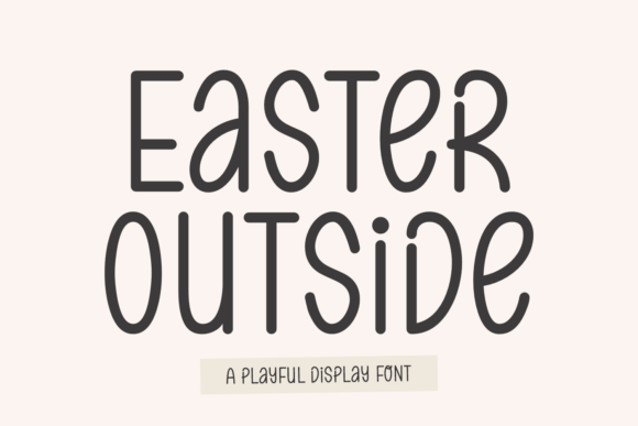 Easter Outside Handwritten All-Caps Font