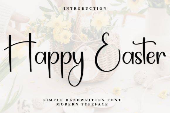 Happy Easter Elegant Handwritten Script Font