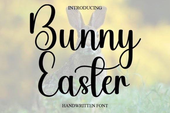 Bunny Easter Handwritten Calligraphy Font