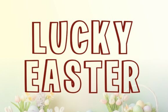 Lucky Easter Outline Display Font