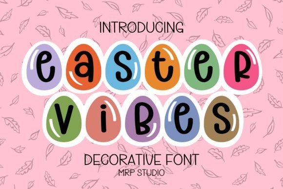 Easter Vibes Cute Decorative Display Font