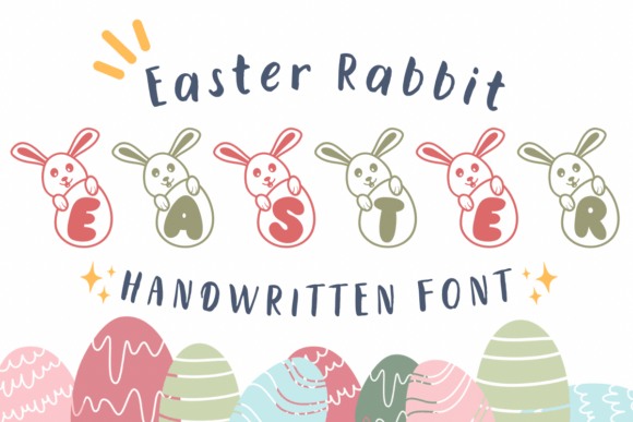 Easter Rabbit Decorative Font