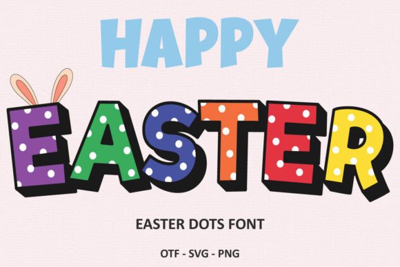 Easter Dots Color Font